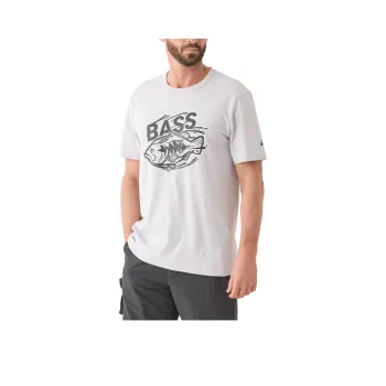 DECATHLON Black Bass T Shirt Men's Zinc Gray