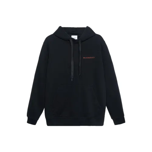 Burberry Topstitched Monogram Motif Cotton Oversized Hoodie