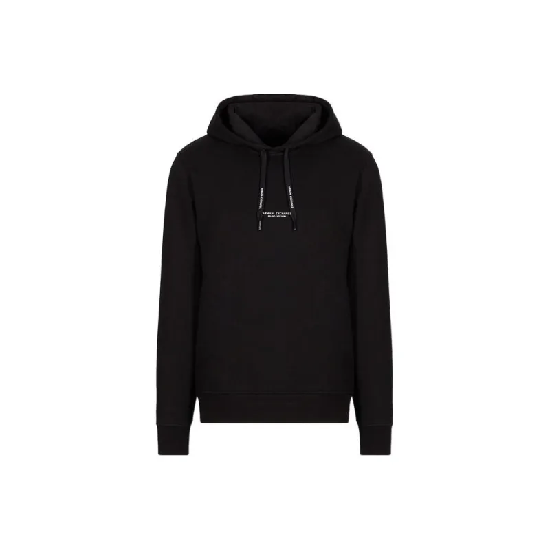 ARMANI EXCHANGE Logo print Drawstring Hoodie-0