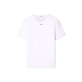 Off  Off Stamp Crewneck Straight Hem T Shirt