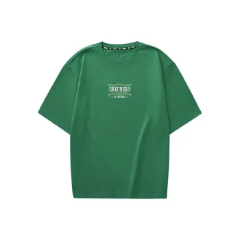 Skechers Sports Life Collection T Shirt Unisex Leaf Green