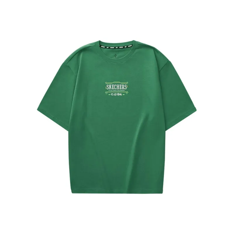 Skechers Sports Life Collection T Shirt Unisex Leaf Green-0
