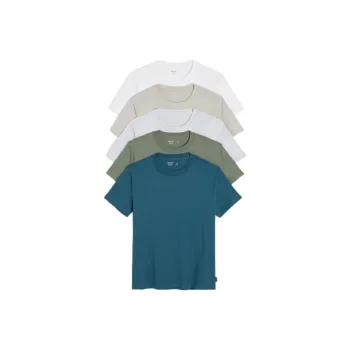 Hollister T-Shirt Unisex Pack Of 5 Multicolor