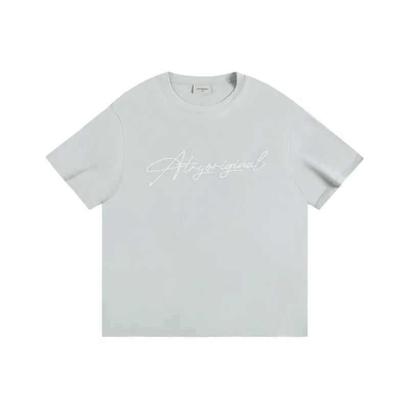 Atry Flower Body LOGO Series T Shirt Unisex Gray-0