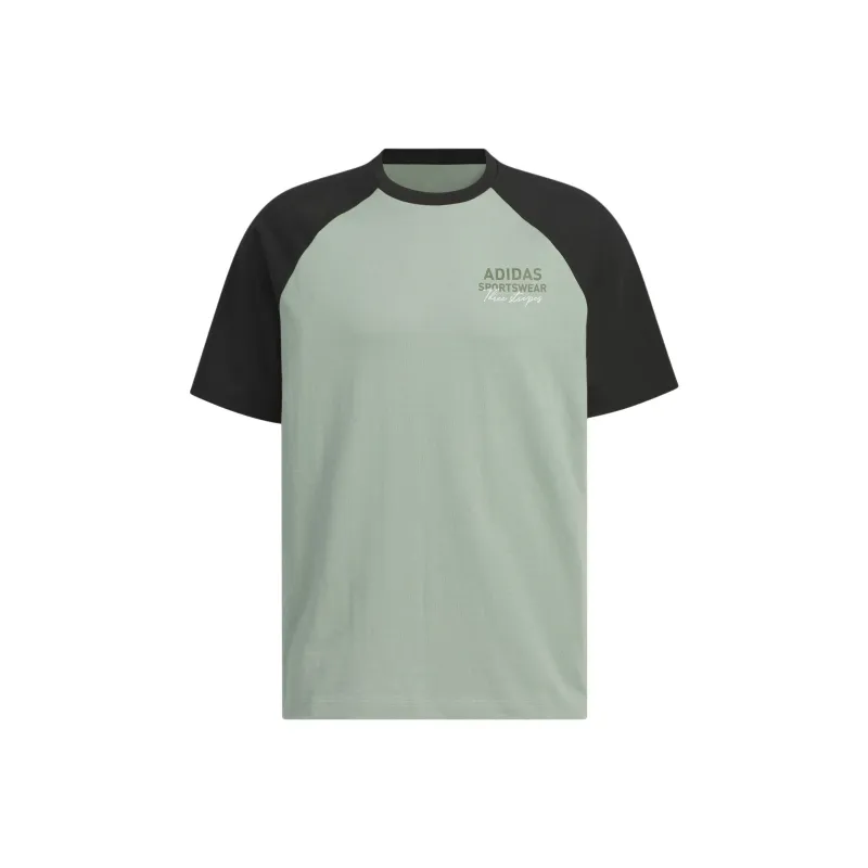 Adidas T Shirt Unisex Dusty Green/Black-0