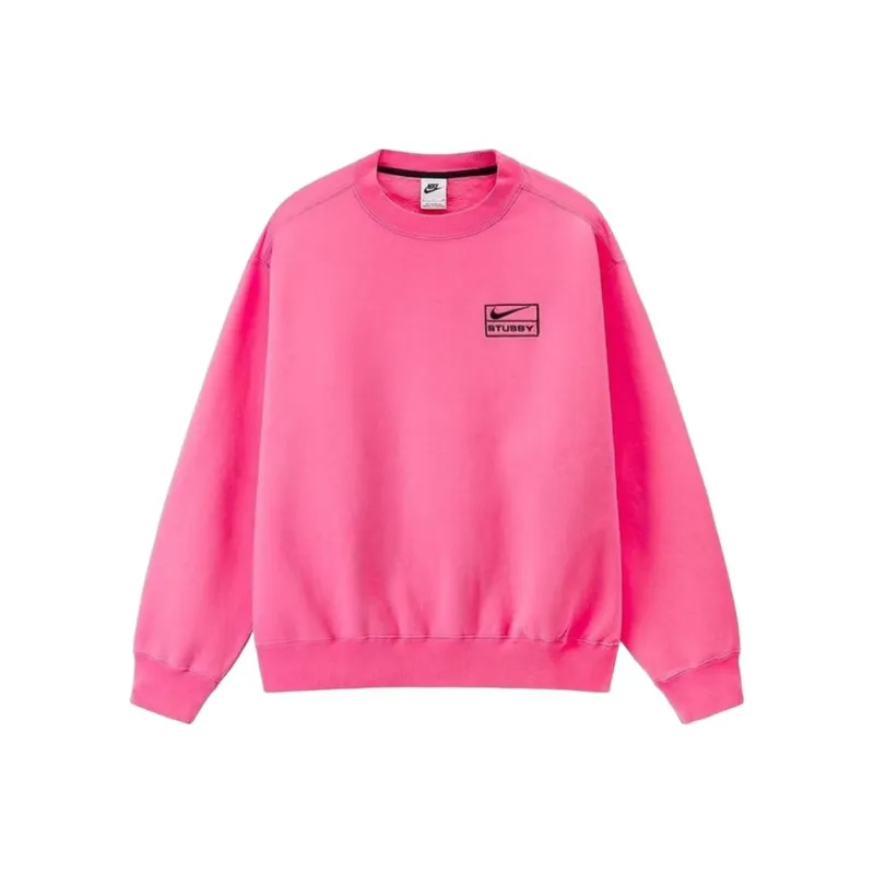 Nike x Stussy Sweatshirt Asia Version Unisex Pink-0