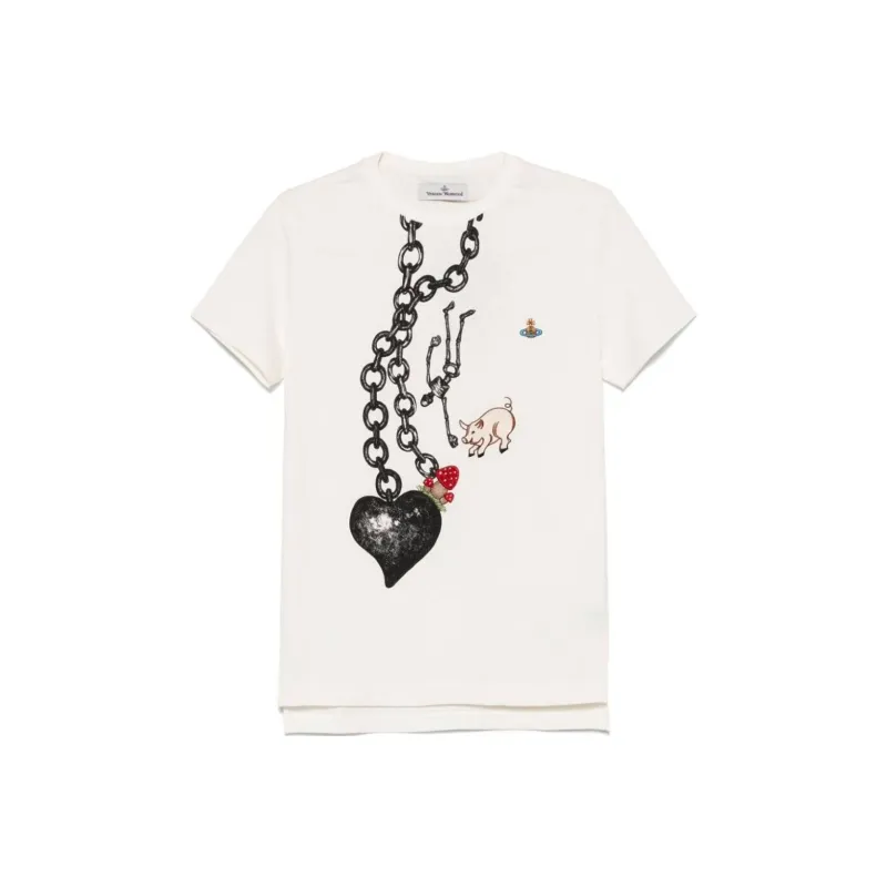 Vivienne Westwood Heart Chain T shirt-0