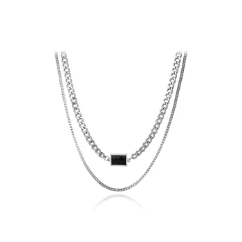 FBRUE Titanium Steel Necklaces Women's