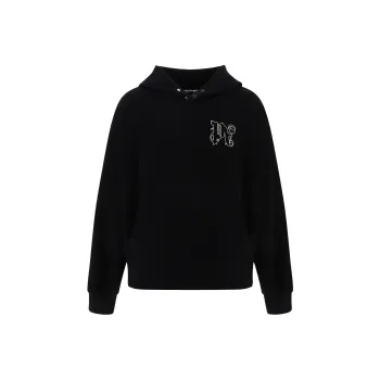 PALM ANGELS Pa Monogram Embroidered Hoodie