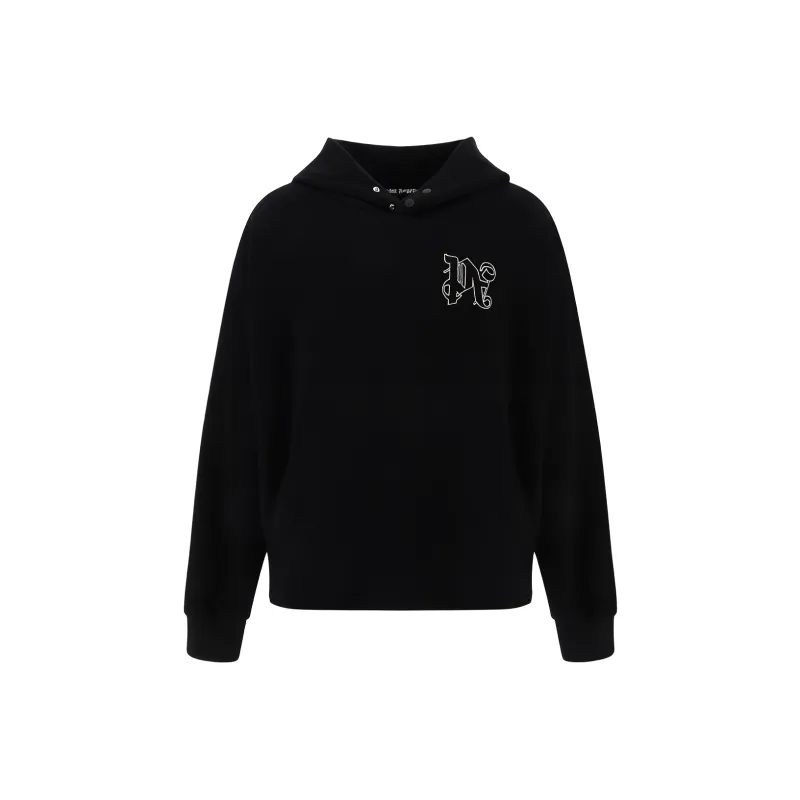 PALM ANGELS Pa Monogram Embroidered Hoodie-0