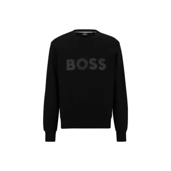 HUGO BOSS Logo Patch Crewneck Sweatshirt