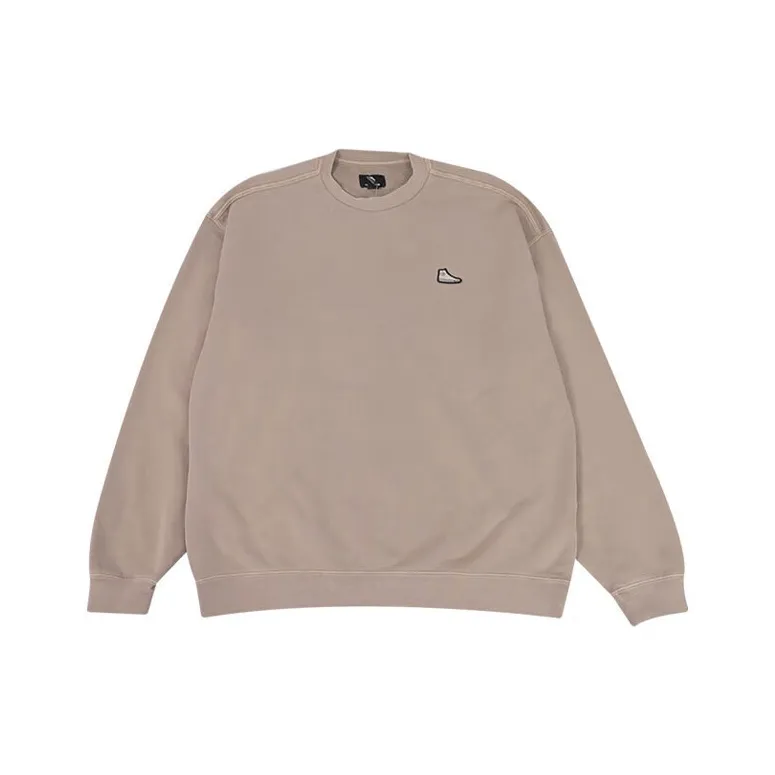 Converse Sneaker Patch Crew Sweatshirt Men's Khaki-0