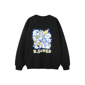 R.super X Monster Letter Co branded Series Sweatshirts Unisex