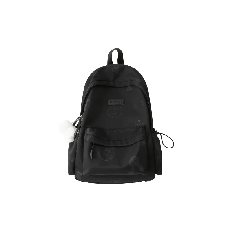LUVISTRUE Nylon Backpack Regular Unisex Blue/Green/White/Black/Beige/Pink-10