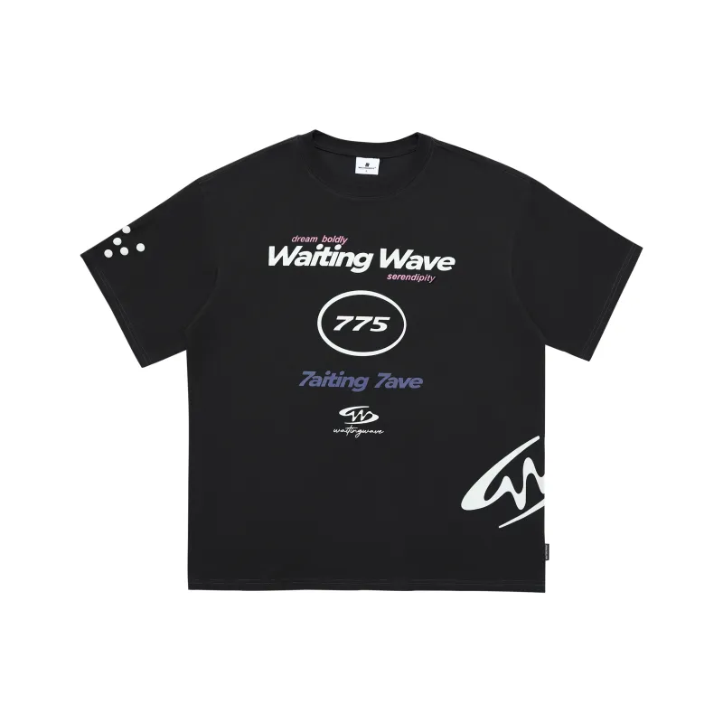 WAITINGWAVE T Shirts Unisex-3