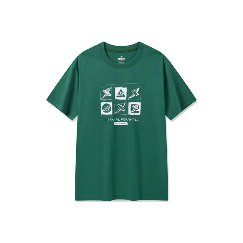 XTEP T-Shirts Unisex Vine Green-0