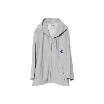 Champion X Anrealage Logo Patch Asymmetric Hoodie