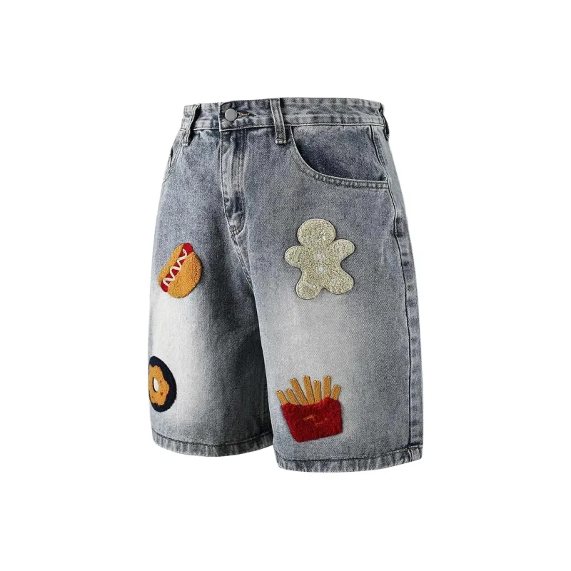 TESTUNG Denim Shorts Unisex-37