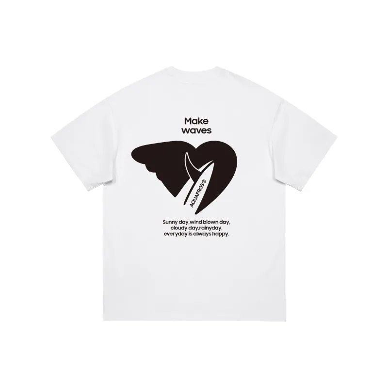 AQUAPROS T Shirts Unisex White-0