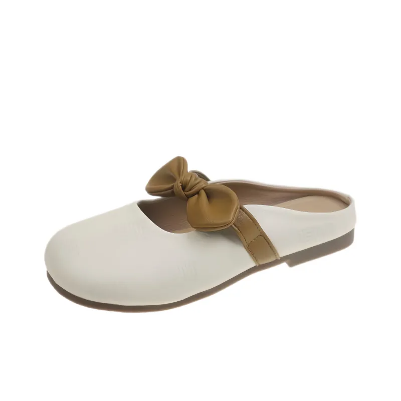 BINGO DUCK Odor Resistant Slip Resistant Closed Toe Slippers Women's Ecru/Khaki-6