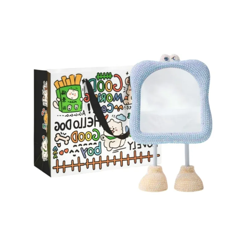 A Few More Cute Cute Cartoon Large Feet Desktop Portable Cartoon Eyes Make Up Mirrors Touch Up-44