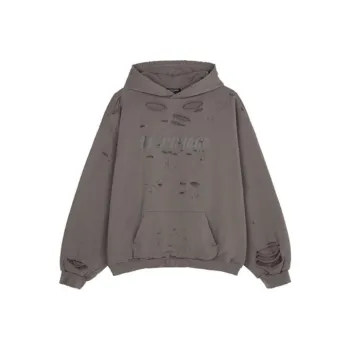 Balenciaga Caps Destroyed Oversize Fit Hoodie