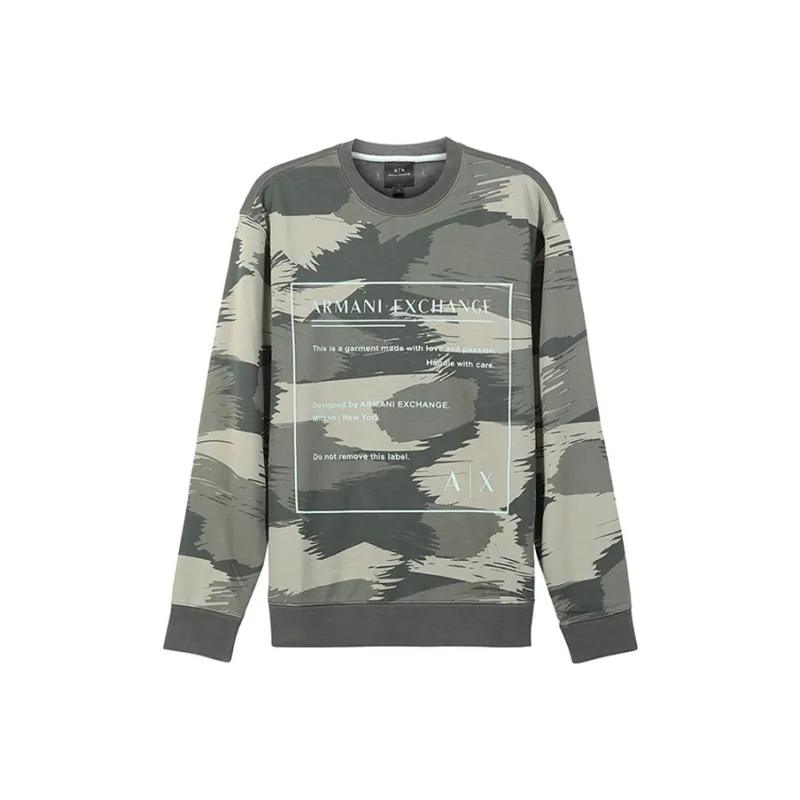 ARMANI EXCHANGE Sweatshirts Men Dark Green-0
