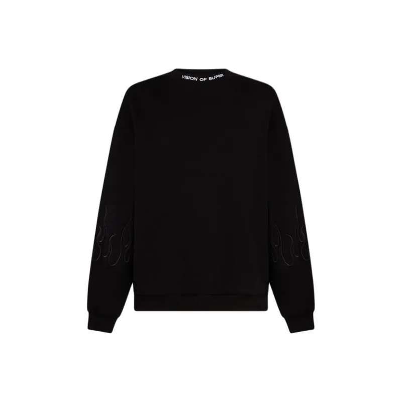 Vision Of Super Logo Embroidered Crewneck Jumper-0