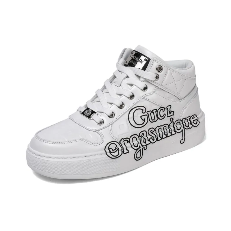 Cool Odd High Top Skateboard Shoes Men's-2