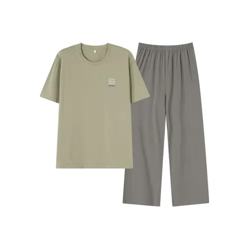 FENTENGCARE Pajama Set Men's Matcha