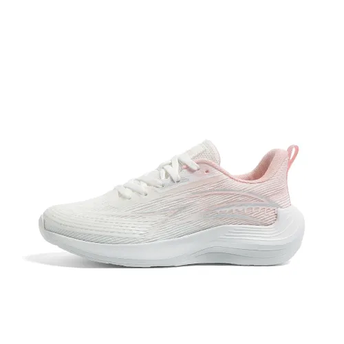 HUANQIU Running Shoes Women's Low Top White Pink