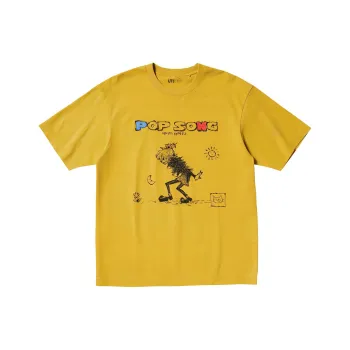 UNIQLO Mijin Genjin Collaboration T Shirts Unisex Yellow