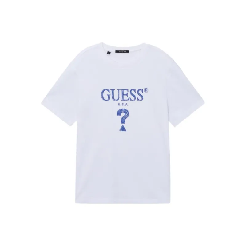 GUESS T Shirts Men White-0