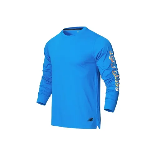 New Balance Sweatshirts Men Blue