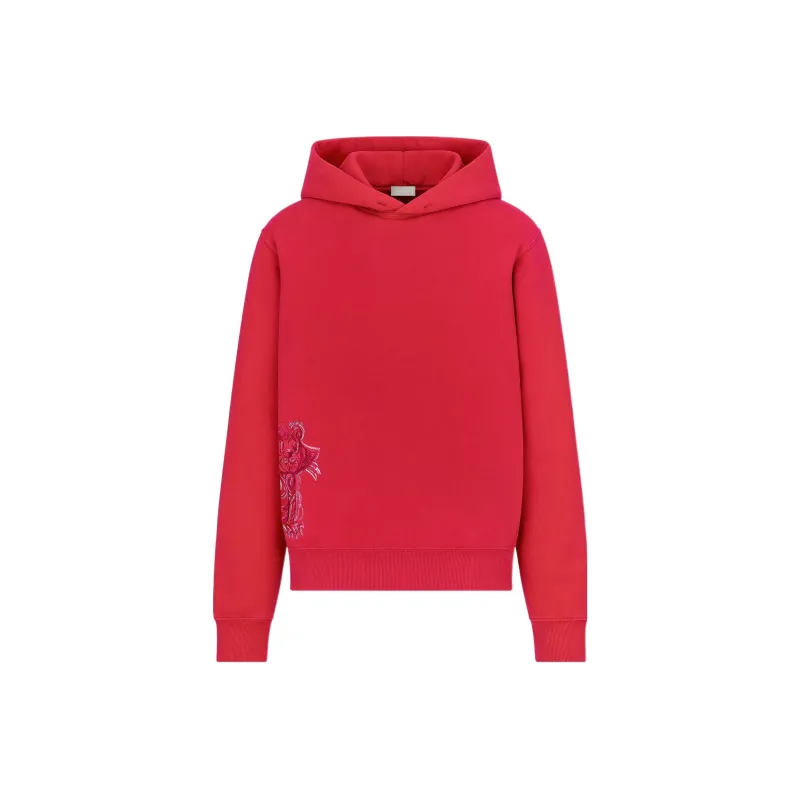 DIOR Quarterly New Products Sweatshirts Men Red-0