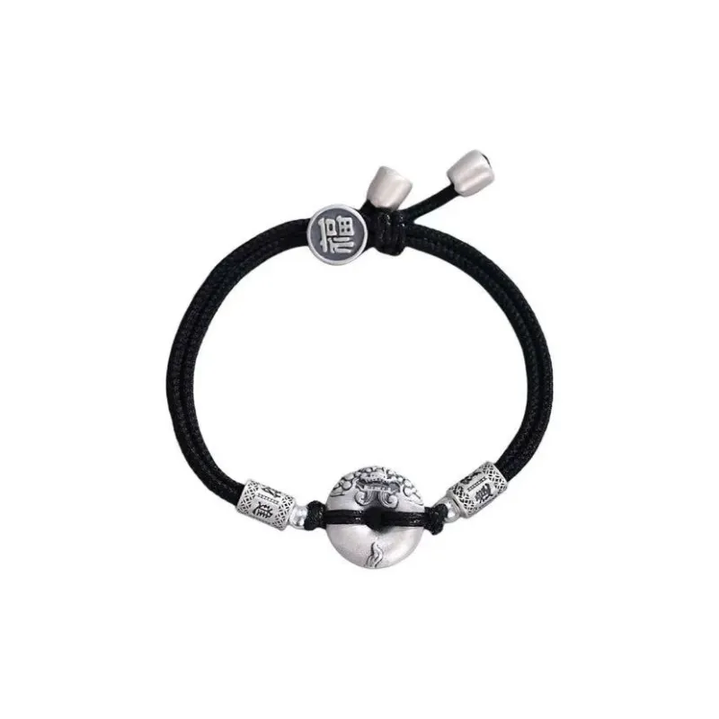 Stone Edge Poly 999 Fine Silver Pure Silver Bracelets Unisex-0