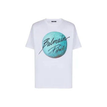 BALMAIN Paris & Planet T shirt