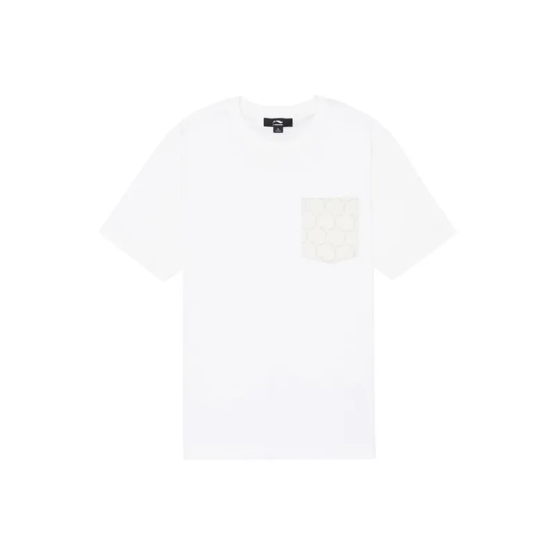 LI NING 1990 Classic Collection T Shirt Men's Ivory-0