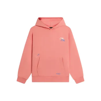LiNing Sports Life Collection Sweatshirt Unisex Horse Plum Apricot Orange