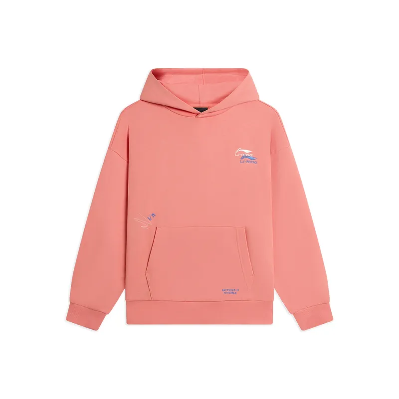 LiNing Sports Life Collection Sweatshirt Unisex Horse Plum Apricot Orange-0