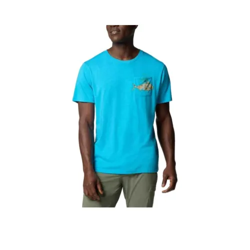 Columbia PFG Wild Cast T-Shirt Men's Blue