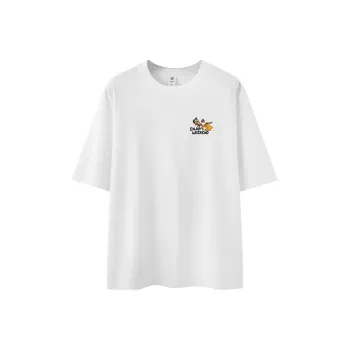 M MAICCO T Shirt Unisex White/Wind Sand Khaki