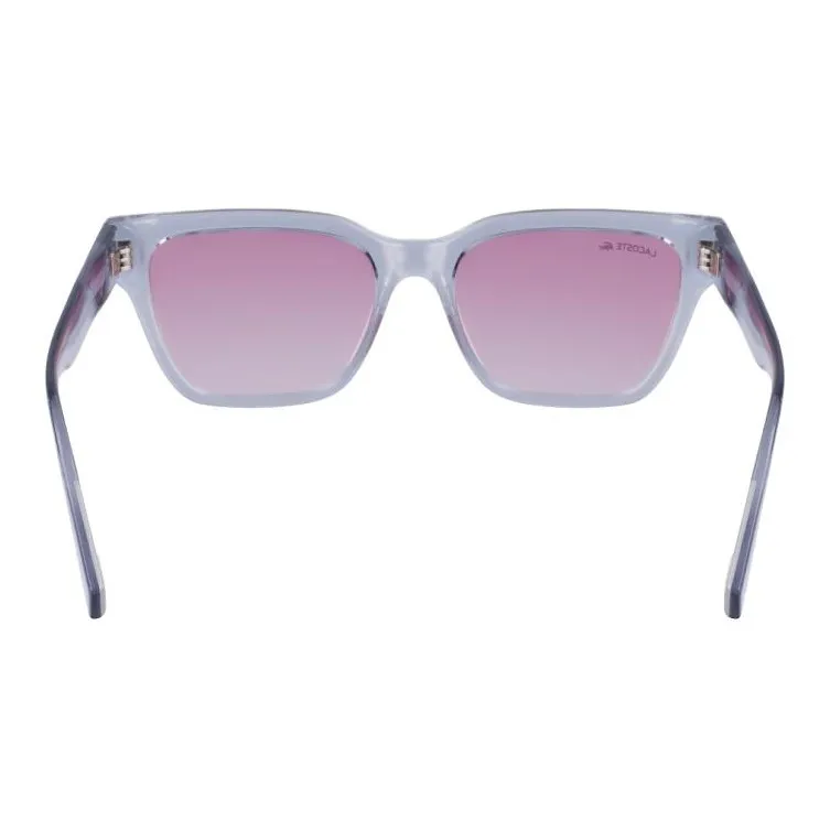 LACOSTE Acetate Plastic Square Sunglasses Women's Gray-4