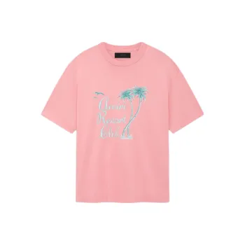 AMIRI Palm Tree Printed Crewneck T Shirt