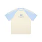 Apricot & Light Blue
