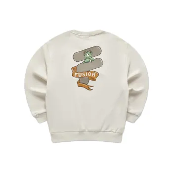 FILA FUSION FOB Series Sweatshirt Unisex Wheat Cream