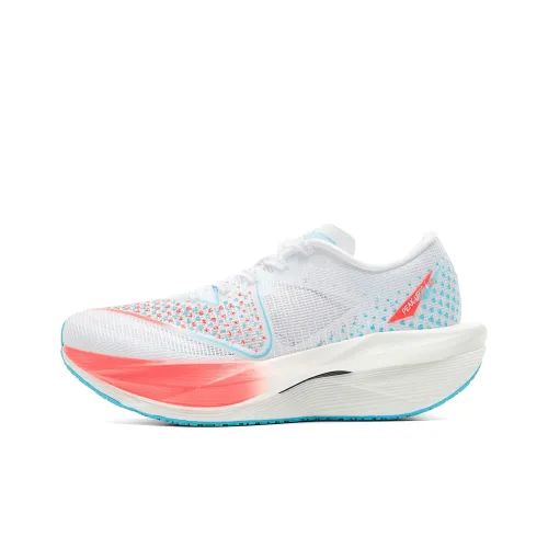 PEAK Running Shoes Women's Low Top White Orange Sapphire Blue
