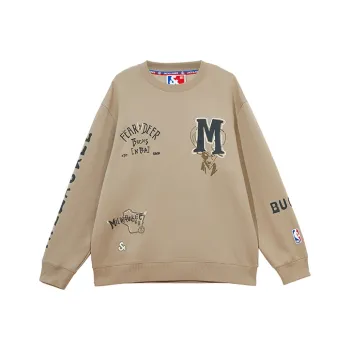 JACK JONES· x NBA Sweatshirt Unisex Khaki