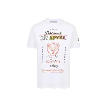 Iceberg Logo print T shirt