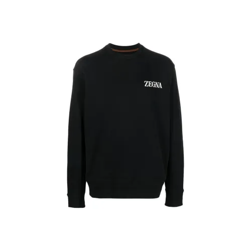 Ermenegildo Zegna Chest Logo print Detail Sweatshirt